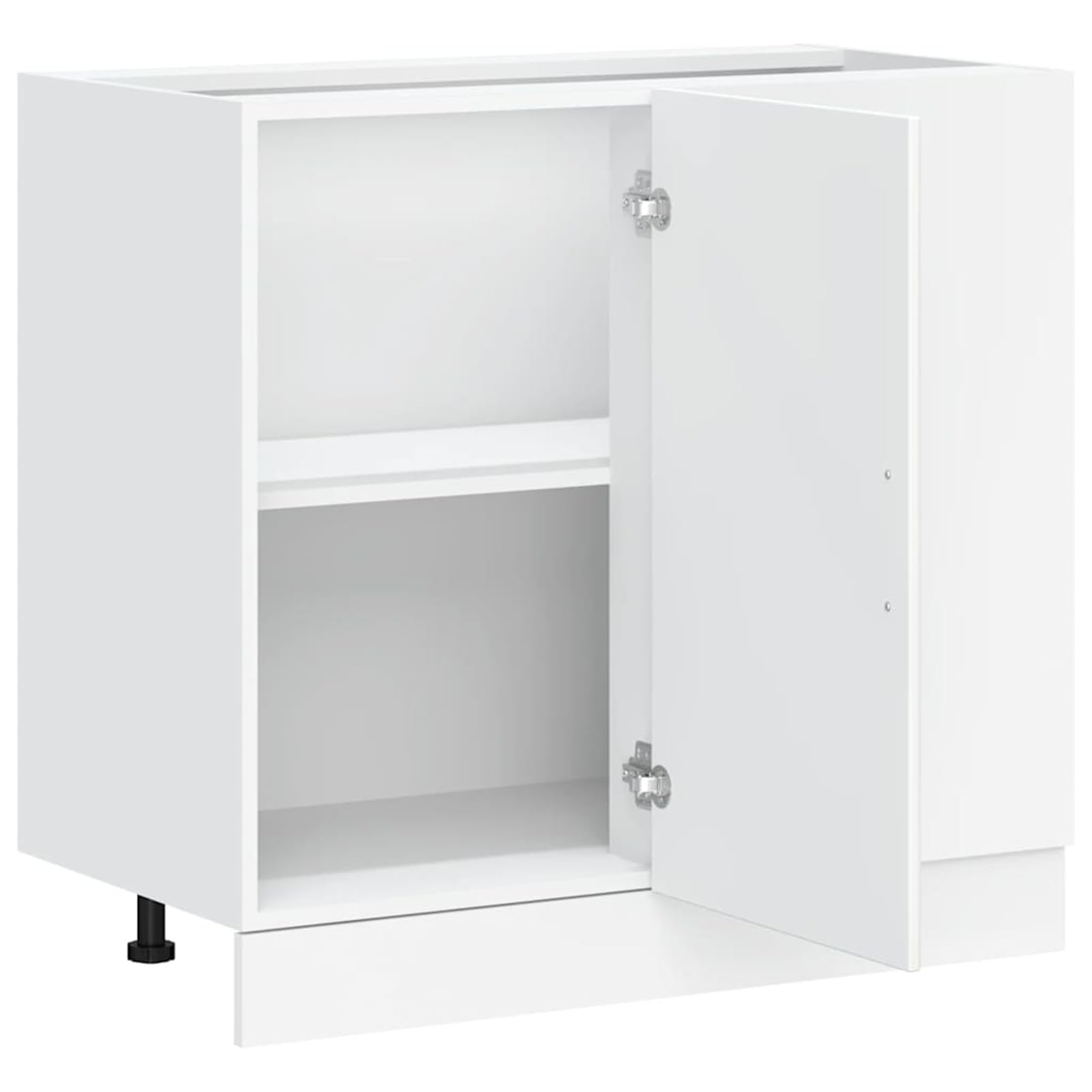 Gecheer Mobile Base Cucina con Ante e Piedini Regolabili, Bianco, 86x46x81,5 cm, Truciolato, per Cucina 854289