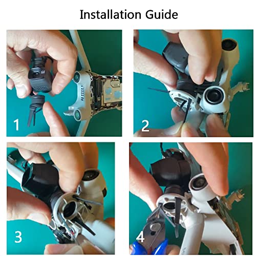 Image of iMusk 1 Pair Replacement Mini 3 Pro /Mini 3 Vibration Absorption Gimbal Camera Damper Rubber Cushion Repairing Parts for DJI Mini 3 Pro Drones