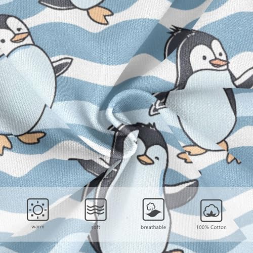 Cartoon Penguin Dancing Wave Boys' Underwear 100% Cotton Boys' Briefs Soft Toddler Underwear3