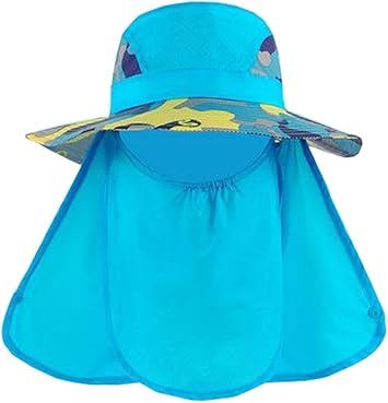 Amazon Co Jp アウトドア メンズ キャップ 登山帽子 ハット 日焼け止め 農業用の帽子 釣り帽 レジャーキャップ フリーサイズ 紺碧 服 ファッション小物