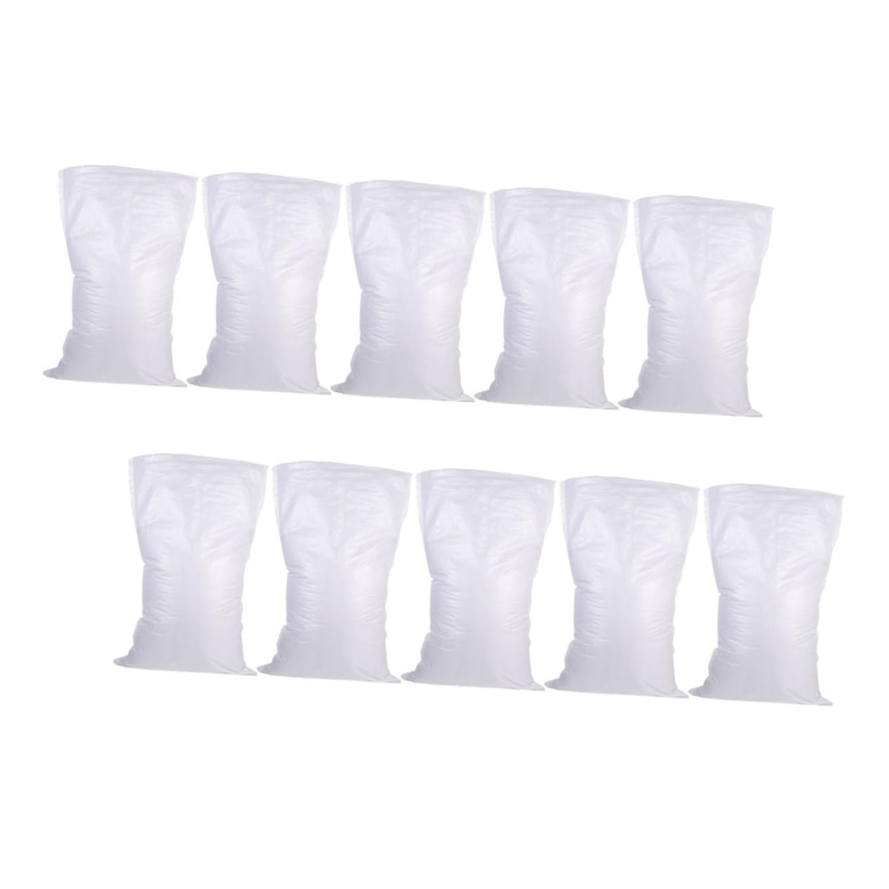 10Pcs Woven Flood Sandbags Heavy Duty for Flood Control Durable Flood for Outdoor Use Reusable and Versatile