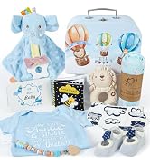 Golray 9pcs Baby Shower Gifts for Boys Newborn Kit from Untie, Blanket/Elephant Soothe/Rattle/Bab...