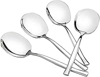Idomy 8-Piece Stainless Steel Buffet Serving Spoons, 8.3 Inch Large Spoons for Parties & Catering