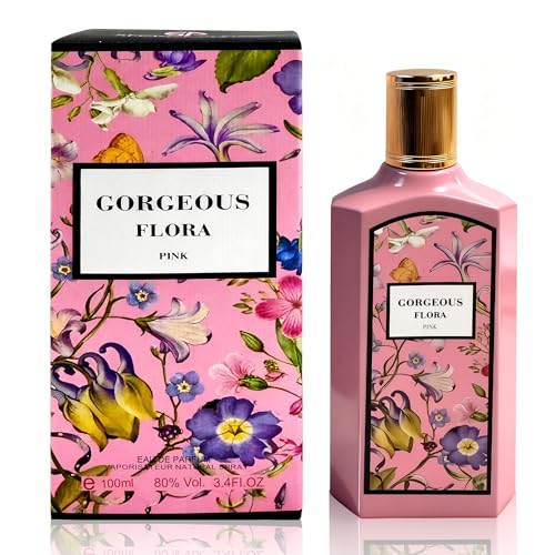 Image of AFLUXE Pink Flora Women's Perfume 3.4 Fl. Oz Eau De Parfum, Delicate Pear Blossom & Gardenia Scents, Long Lasting Sweet Fragrance
