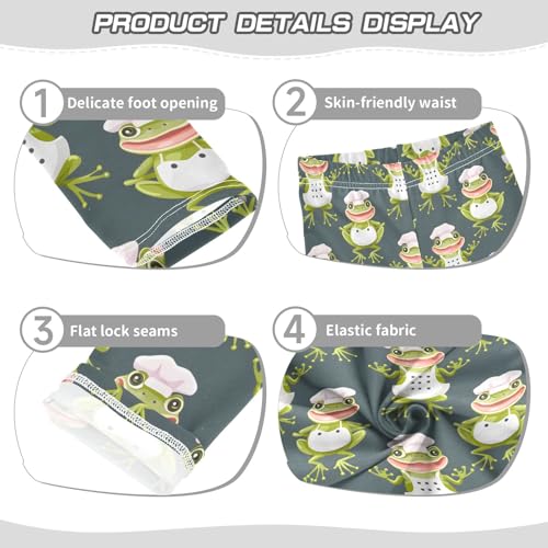 Chef Frog A Girls Leggings Athletic Pants Tights Stretch Bottom3