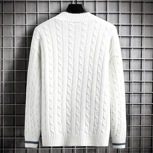 Men' Cardigan Sweater Slim Fit Single Breasted Solid Color Knitted Autumn Sweatercoat3