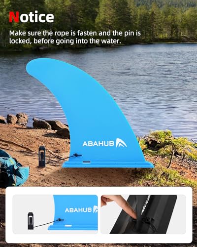 image for Abahub 9'' SUP Fin Inflatable Paddle Board Replacement Fins, Slide in 