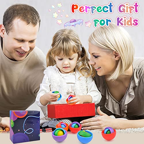 Image of Fidget Toys Adults, 4PC Fidget Spinner Kids Set, Sensory Toys for Teens Ideal Gifts Quiet Cool Gadget for Men Boys Girls, ADHD Autism Stress Relief Finger Tools