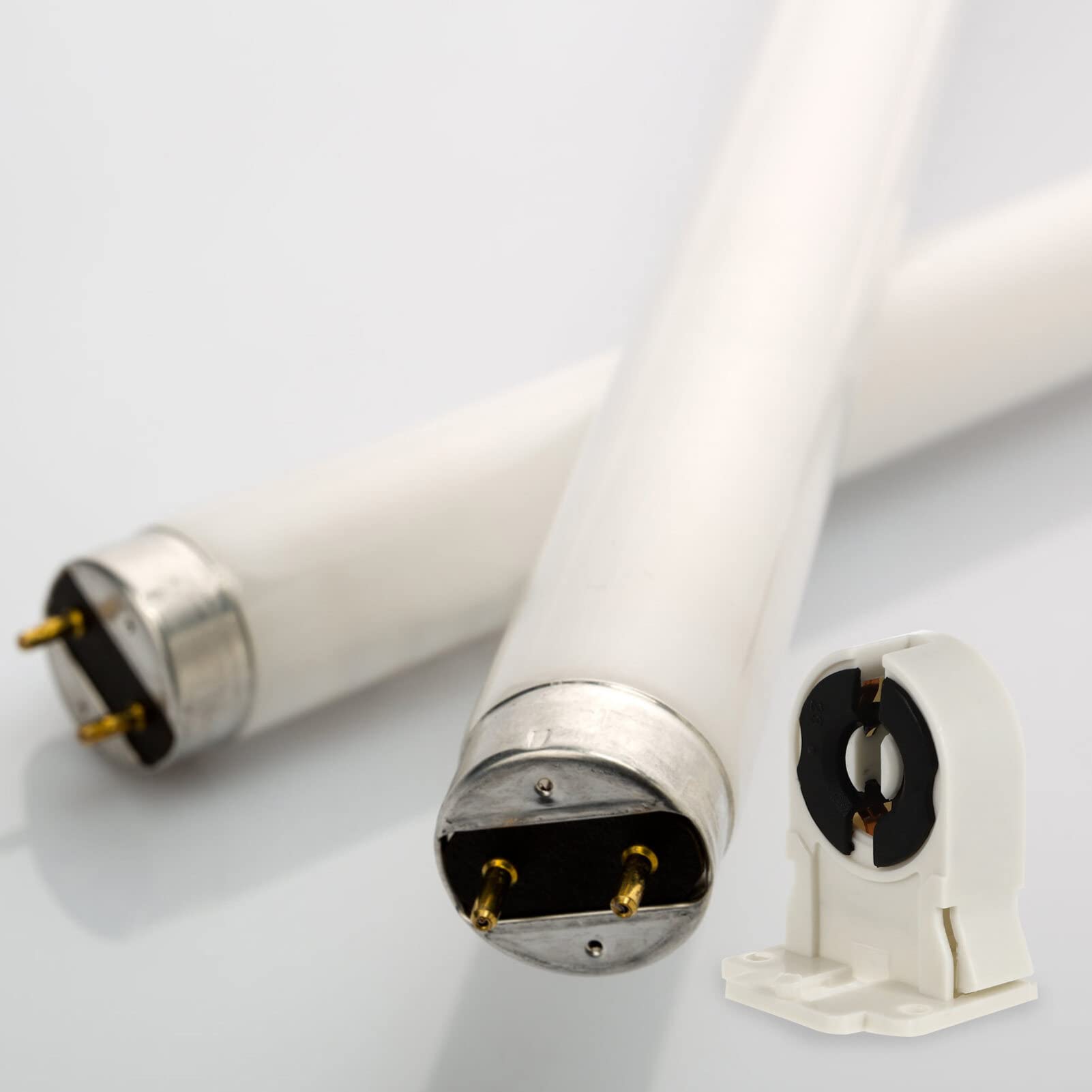 Angoily 20PCS T8/ Turn Type Tombstone Lampholder Fluorescent Lamp Holder Household Light Tube Holder for T10 LED Fluorescent Tube Replacement - Image 4