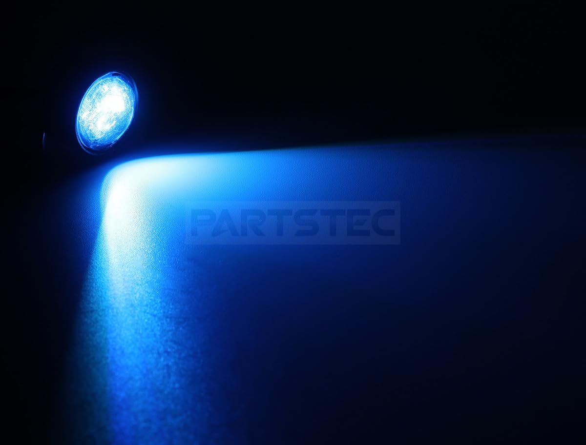 Amazon | MOTOR POWER 12V 汎用 ライトブルー LED ストロボ