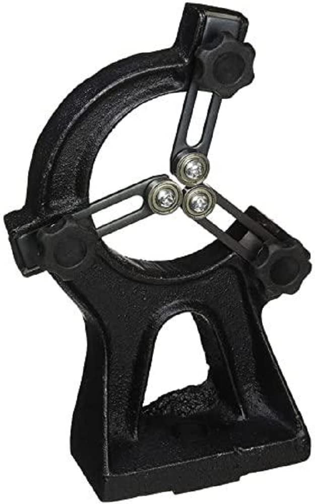 Holzstar Lunette Fixe Pour Pièces Longues et Amortissement des Vibrations, Noir et Multicolore