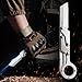 zsrisle 7 Inch All Steel Folding Knife, Outdoor Hunting Tactical Knife, (Silver)
