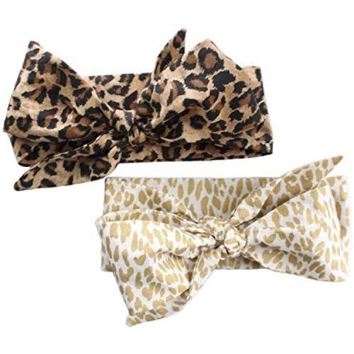 leopard print baby bow