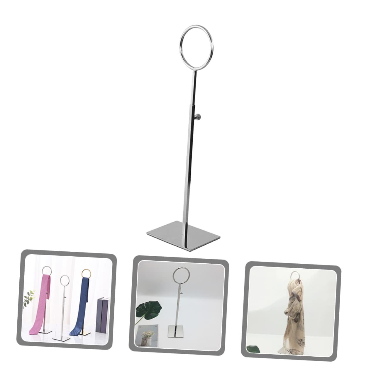 Happyyami Metal Scarf Storage Rack Versatile Organizer for Scarves Shawls Ties and Accessories for Retail Display and Closet Organization Maximize Space