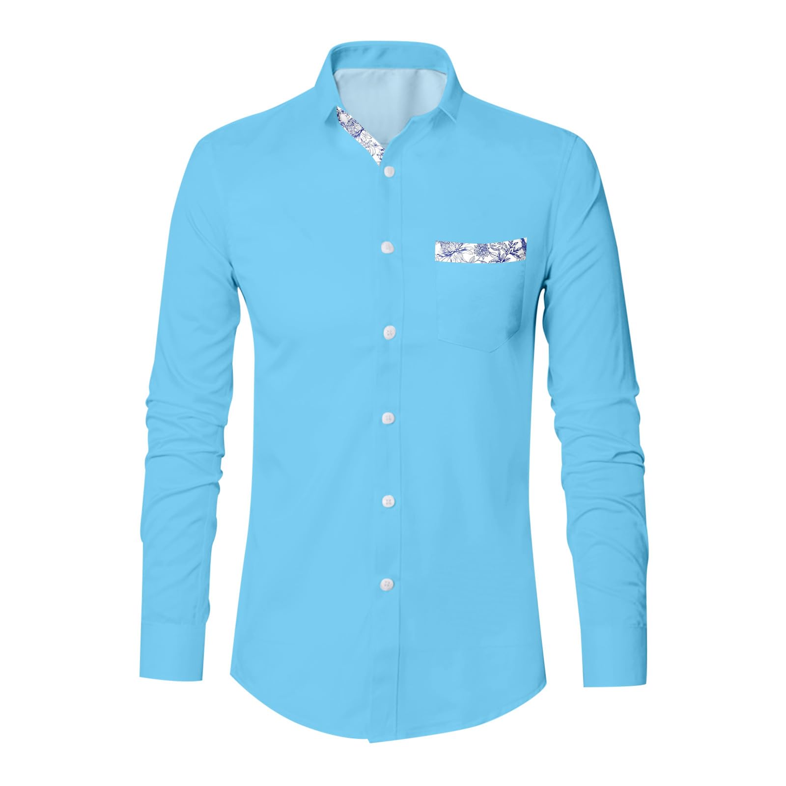 Herren Hemd Langarm, Hemden für Herren Hemdjacke Einfarbig Herrenhemd Regular Fit Beach Urlaub Herrenhemden Langarm Große Größen Freizeithemd Outdoor Musselin Business Hemd ​​zu Cocktail-Partys