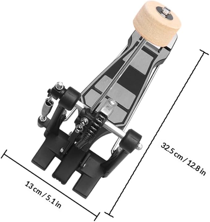 Pedal sencillo para batería con mazo de fieltro de aleación miniatura 2