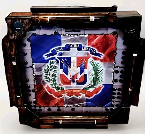 Mesa de Dominó Plegable de Madera Portátil