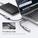 UGREEN USB C à USB 3.1 Adaptateur Braided Type C Homme à USB Femmes OTG Câble de données compatible avec MacBook Pro 2021, MacBook Air 2022, iPad Pro 2021 2020, Galaxy S22 S21 Ultra S20 S10 S7, gris