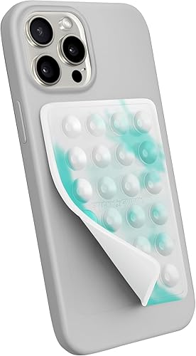 StickyGrippy Sillicon - Soporte adhesivo para teléfono con ventosa, accesorio para teléfono para iPhone y Android, manos libres, espejo de ducha,