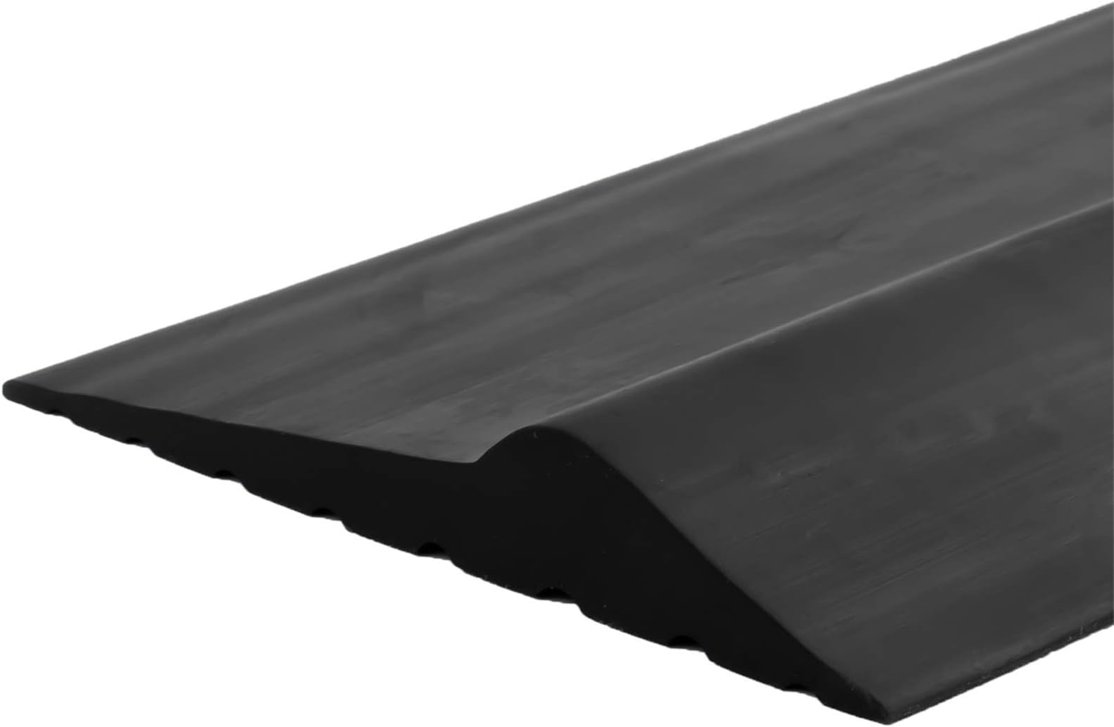 10Ft Weatherproof Universal Garage Door Bottom Threshold Seal Strip DIY Weather Stripping Replacement，Not Include Sealant/Adhesive (Black)