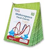 hand2mind Makerspace Task Cards, STEM Learning Cards for Kids Grade 3-5, 36 STEM Activities, Kids Building Projects, Learning Cards, Educational Toys, Fun Ideas on What to Build, Classroom Supplies