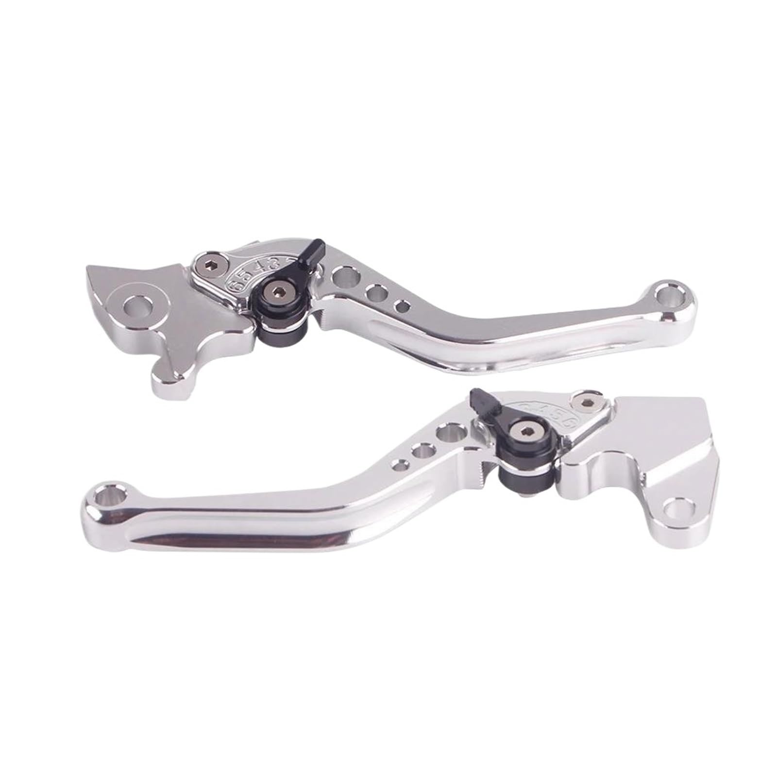 Kit Levier Embrayage Levier Frein Moto Pour Jog 100 Pour Jog-100 Pour Jog100 Moto Gauche Droite Avant Embrayage Poignée De Frein Levier Guidon Leviers Main(Silver)