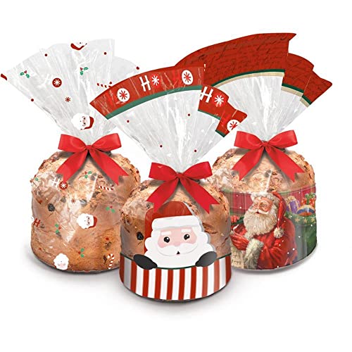 Embalagem Para Panetone, Cromus, 500 g, Saco, Decorado, Pacote com 100