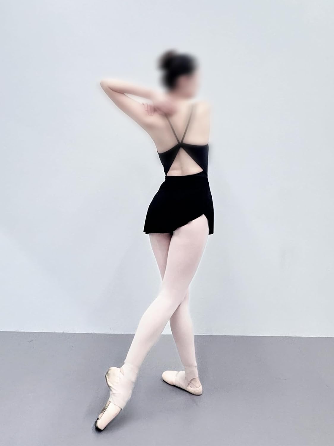 Women's Pearlescent Ballet Skirt Pull On Mid-Rise Elastic Waistband
