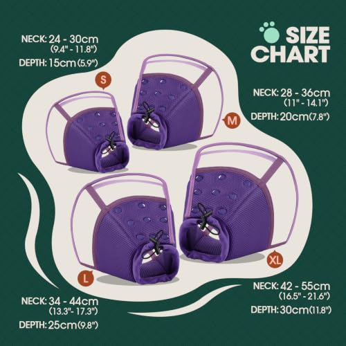 Image of Kuoser Dog Cone Collar After Surgery, Soft Cone for Dogs to Stop Licking, L