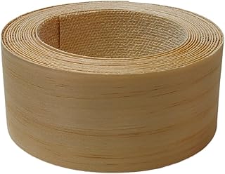 Pre-glued Pine Wood Veneer Edge Banding Tape,3 in X 13 ft Iron-On Edging Roll with Self Hot Melt Adhesive,Flexible for Plywood,Furniture,Door Frame,Cabinet Repair