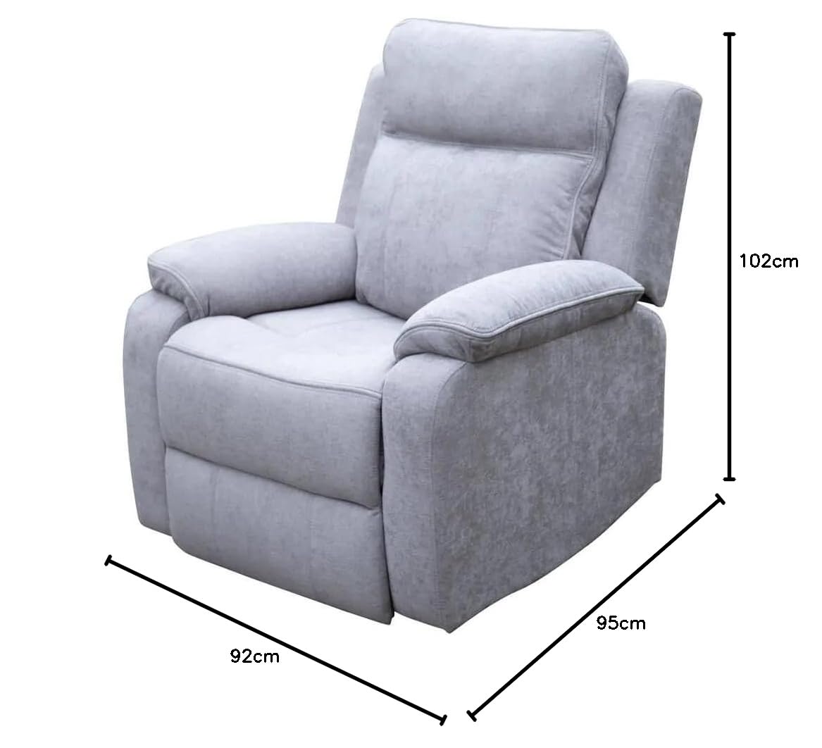 Shiito | Sillón Relax Eléctrico | Descanso y Comodidad garantizados | Modelo Bahamas - Gris | 102 x 95 x 92 cm