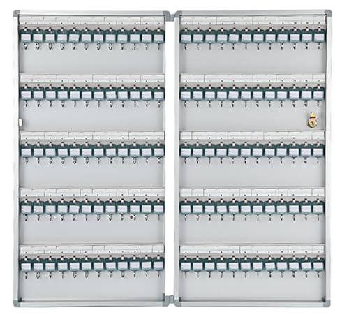 Gabinete de seguridad de aluminio para llaves con ganchos de pared