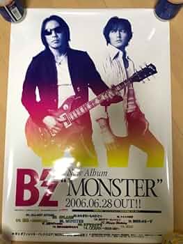 B'z／MONSTER 新品 店頭告知ポスター 2006年当時物稲葉浩志松本孝弘 B'z／MONSTER 新品 店頭告知ポスター 2006年当時物稲葉浩志松本