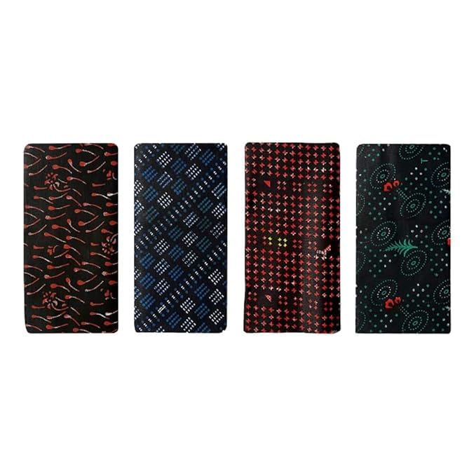 Cotton Men's Printed Unstitched Branded Lungi (Munde) - Pack of 4 - Cotton Multi Colour Casual Style Printed Dhoties for Mens - Size : 2.10 Meter-image-22