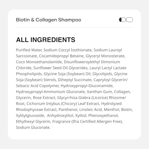 Image of Cureskin Biotin & Collagen Vitamin B5 Glycolipids Shampoo: Strengthen Hair, Reduce Hairfall & Repair Damage