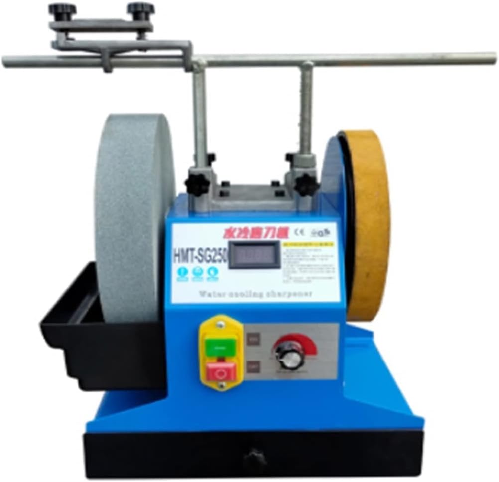 Wet Grinder Dry and Wet Water Grinding Machine Household Small Industrial Grade Desktop Grinding Machine Polishing Machine Knife Grin for Granite/Marble/Concrete/Stones (Color : Si