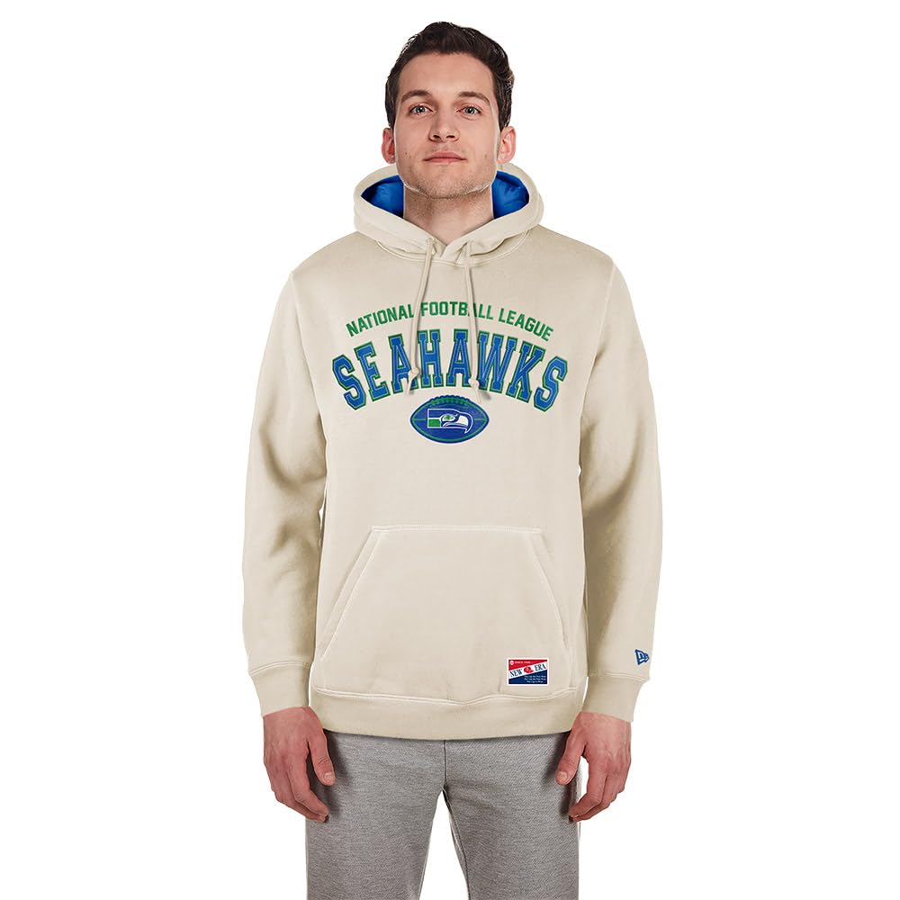 Seattle Seahawks Sudadera Unisex con Capucha de 3er plumón de la NFL, Color Oficial del Equipo