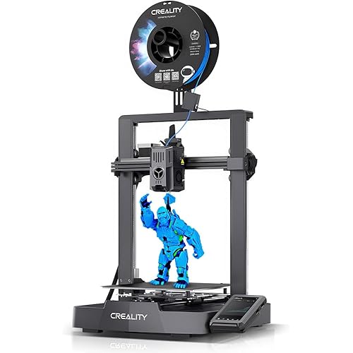 Creality Ender-3 V3 KE 3D Printer, 500mm/s High-Speed Printing, Auto-Leveling, 300℃ Sprite Extruder, Linear Rail, Dual Fans, 220×220×250mm Build Volume