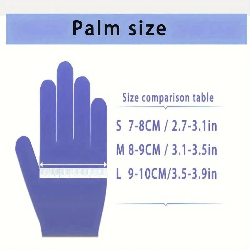 50/100 pezzi Guanti monouso viola for la pulizia della cucina, tatuaggi, tinture for capelli, manicure, utensili domestici impermeabili(Purple-100PCS,M)