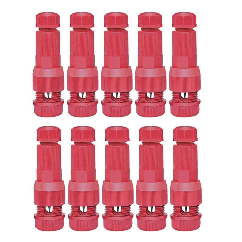ANNETEE Black Plastic 12-16 AWG Screw Terminal Landscape Lighting Connectors (10 Pack)