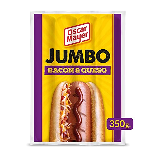 Oscar Mayer - Salchichas Jumbo con Bacon y Queso, 335g
