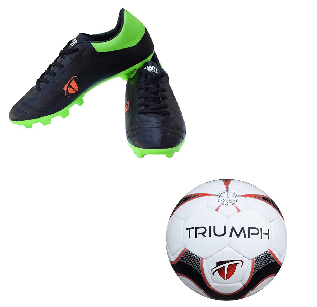 Football Pu M-90 With Gowin Football Shoe Ace Black Lime Size-4-image-27