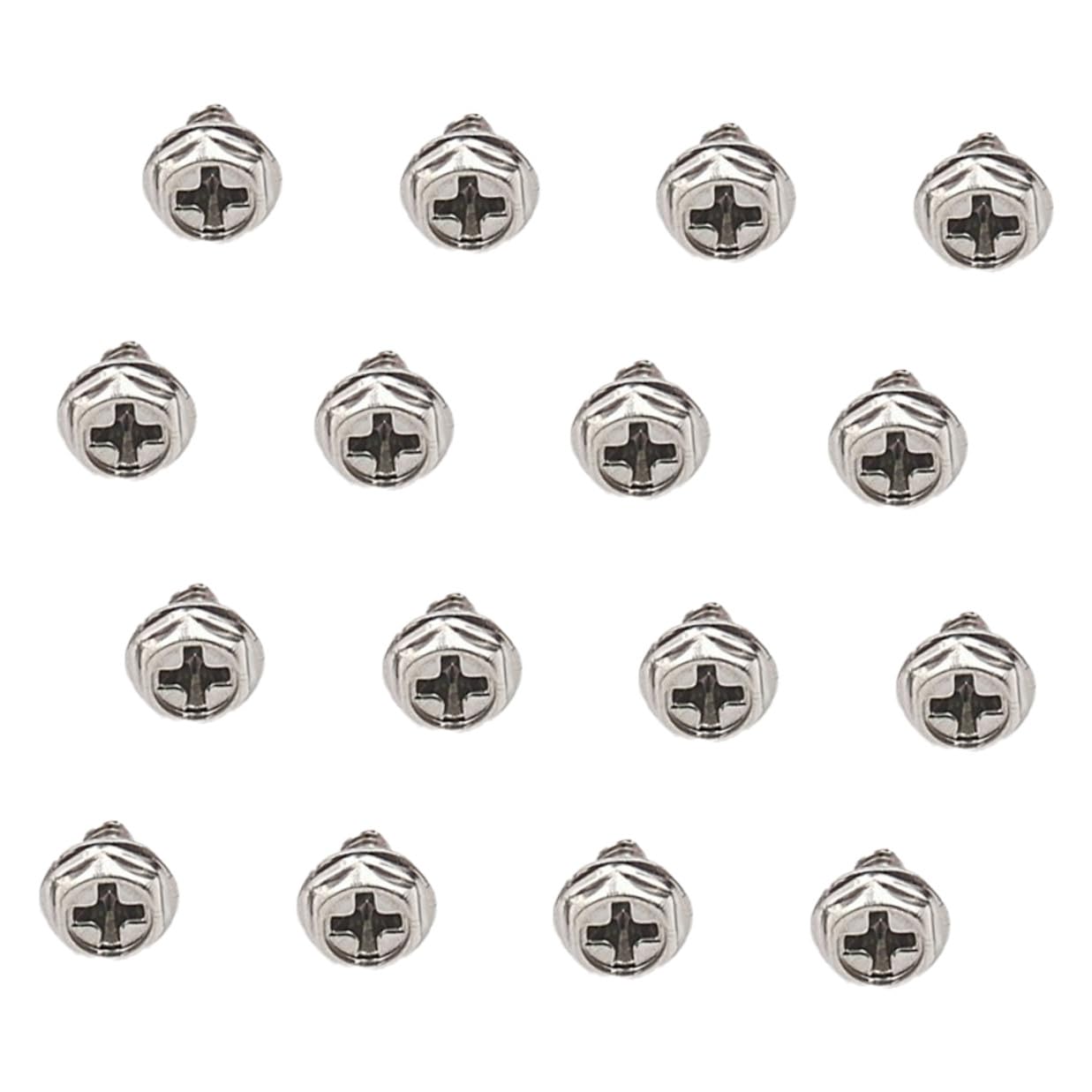 100pcs Silver 6#-32 X 6mm Round Head Pci Slot Screws Computer Case Mounting Fasteners for Repair and Replacement