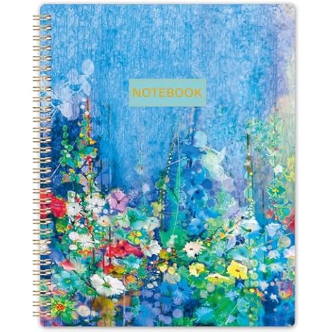 Spiral Notebook/Journal - College Ruled Notebook, 8.5" x 10.5", 55 Sheets/110 Pages, Notebook for Work & Note Taking, Journal for Office/School/Home, Thick Paper, Back Pocket, Hardcover Cover