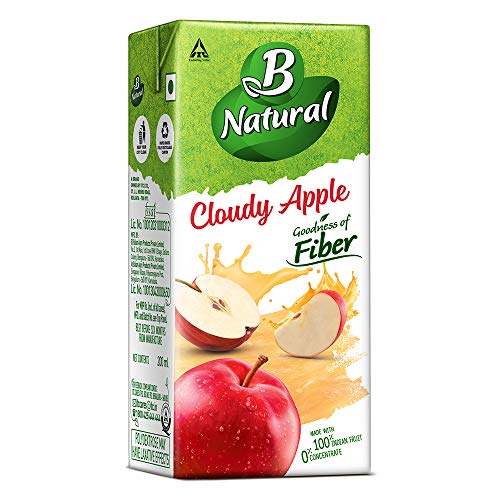 Image of B Natural Apple Juice, Goodness of fiber, 200 ml