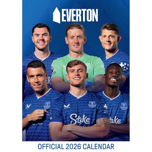 2026 CALENDAR EVERTON FC MONTH TO VIEW A3 WALL CALENDAR OFFICIAL PRODUCT