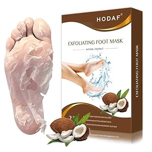 2 Pairs Foot Peel Mask for Hard Skin,Coconut Exfoliating Mask for Callus Remover Dead Dry Skin,Cracked Heel Treatment Socks, Plant Formula Moisturising Socks, Baby Soft Foot Care
