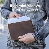 CONTACT'S FAMILY Etui na iPada Mini 7,9/8,3 cala, smukłe, skórzane etui ochronne kompatybilne z iPadem Mini 20.1 cm/21.1 cm (model poziomy) (kawowy)