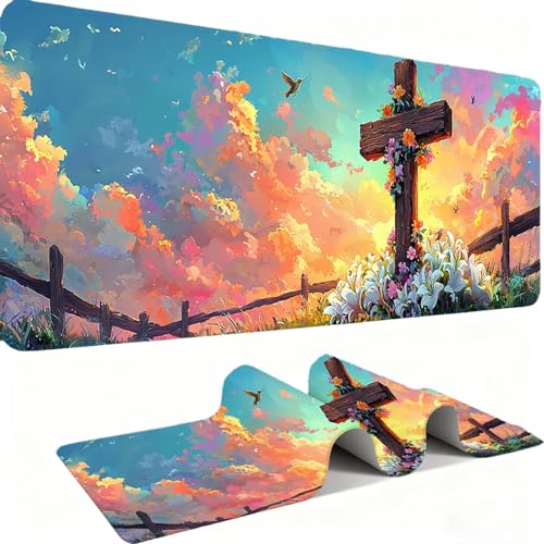 Tapis de souris grand format pour le travail sur PC - Grand modèle bureau 90x40 cm
