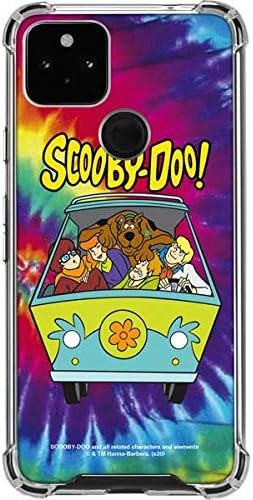 Skinit Clear Phone Case Compatible with Google Pixel 4a 5G - Officially Licensed Scooby Doo Scooby-Doo Tie Dye Design